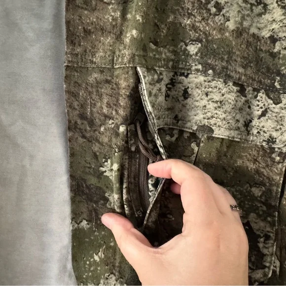 REDHEAD Silent-Hide Camo Button-Down Shirt XL True Timber Strata Outdoor Utility - Picture 10 of 16